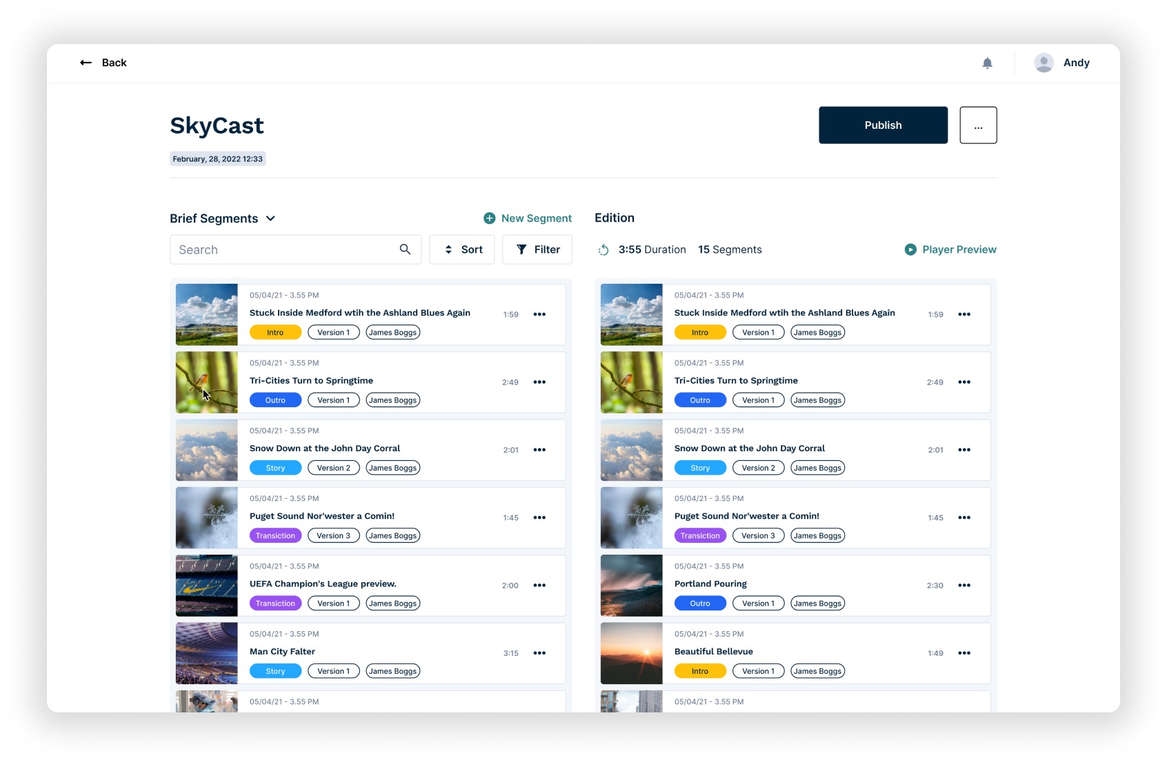 Spooler UI Example